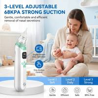 Aspirateur nasal pour bébé, nettoyeur de nez, extracteur de mucus, pompe électrique, aspiration, sans BPA, embout lavable, kit de soins