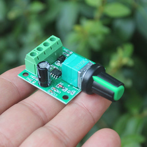 บอร์ดควบคุมความเร็วมอเตอร์ Pwm Dc 2V 3V 3.7V 5V 6V 12V 2A พร้อมโพเทนชิออมิเตอร์สำหรับควบคุมความเร็วมอเตอร์ - Product Image 1