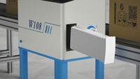 Codeur à jet d'encre grand format haute résolution 1200 DPI W108 pour ligne d'emballage de boîtes en carton, adapté à l'industrie agroalimentaire