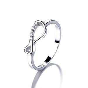 <span class=keywords><strong>Anello</strong></span> <span class=keywords><strong>Infinito</strong></span> da Donna in <span class=keywords><strong>Argento</strong></span> Sterling 925 di Alta Qualità - Product Image 5