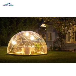 Luxury Transparent Hotel Camping Prefab Tents Resort Waterproof Igloo Glamping Geodesic Dome House Tent