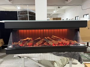 <span class=keywords><strong>Chimenea</strong></span> Eléctrica Holográfica LCD Moderna de 60 Pulgadas con Calefactor Integrado, Pantalla 4K, Acero, para Hogar y Hotel, Inglés, EE. UU. - Product Image 3