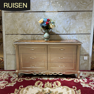 Table de <span class=keywords><strong>d</strong></span>écoration de hall en bois massif français RUI SEN, <span class=keywords><strong>porte</strong></span> de séparation sculptée de luxe européenne, buffet néo-classique - Product Image 2