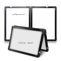 Madic 12x16 "Tableau blanc magnétique effaçable à sec pliable double face calendrier maison bureau tableau blanc de bureau
