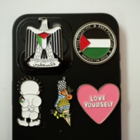 Autocollant personnalisé pour téléphone en métal de Palestine Autocollants promotionnels pour cadeau