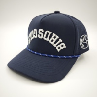 Gorra Deportiva Unisex de 5 Paneles, Personalizada, Impermeable, con Logotipo Bordado, Perforaciones Cortadas a Láser, Diseño Dobby, Argyle, Leopardo y Puntos