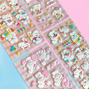 플래너, 노트북을 위한 맞춤형 화면 인쇄 방수 귀여운 토끼 스티커 - Product Image 4