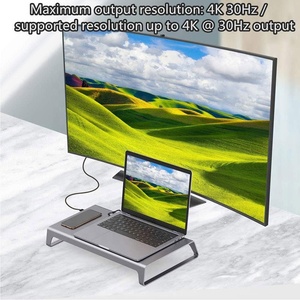 एक्सपुट नया आया यूएसबी टाइप सी वायरलेस चार्जिंग हब एचडीएमआई-संगत ईथरनेट 1000 एमबीपीएस टाइप-सी यूएसबी-सी लैपटॉप डॉकिंग स्टेशन 11 इन 1 - Product Image 4