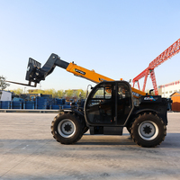 Chargeuse sur pneus télescopique JIUBANG 4,5 tonnes avec moteur diesel Kubota, manutentionneuse de grumes, haute capacité de levage