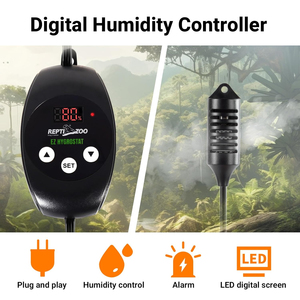 REPTIZOO Hygrostat numérique, contrôleur d'humidité LED, humidistat pour reptiles, contrôle de l'humidité pour <span class=keywords><strong>terrarium</strong></span> de reptiles, humidificateur, <span class=keywords><strong>brumisateur</strong></span> - Product Image 2