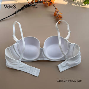 Soutien-gorge T-shirt pour femme, demi-bonnet, bretelles amovibles, sexy, uni, sans armatures, push-up sexy - Product Image 6