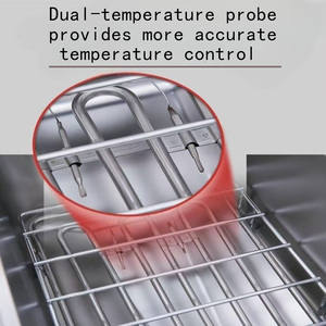 Friggitrice Elettrica Professionale da Banco a Doppia <span class=keywords><strong>Vasca</strong></span> in Acciaio Inox 201, 3+3KW 220V, per Ristoranti, Marca Baishida - Product Image 6