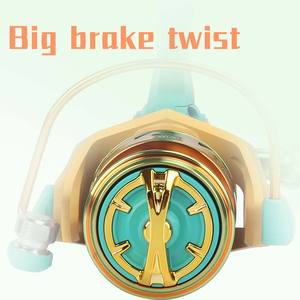 Fil d'aluminium de haute qualité entièrement en métal Rocker Spinning Fishing Reel <span class=keywords><strong>Bass</strong></span> Rotating OEM Spinning Wheel pour Lake River Right Hand - Product Image 6