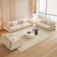 Louis Donne italien Normcore technologie tissu sectionnel canapé ensemble petit appartement maison salon meubles
