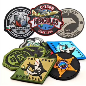 Victorygen Patchs 3D en silicone PVC, étiquettes en caoutchouc pour vêtements, patchs de logo de créateur, à <span class=keywords><strong>coudre</strong></span> et thermocollants - Product Image 3