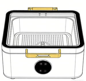 Plat à réchaud élégant en acier inoxydable avec contrôle numérique - Product Image 5