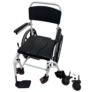 Marco de aluminio digno y práctico, asiento de PP, silla cómoda plegable con 3 opciones de ancho (18 "/20"/22 ") - Product Image 6