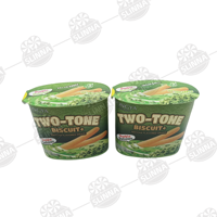 Biscuit Halal bicolore au chocolat et matcha, coupelle à 3 compartiments, bâtonnet de biscuit à la crème, biscuit matcha, bonbon pour enfant, collation