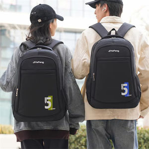 Venta Directa de Fábrica, Mochila para Computadora Portátil, Oxford, Impermeable, Gran Capacidad, Unisex, Diseño Geométrico, con Puerto USB y Protección Antirrobo - Product Image 5