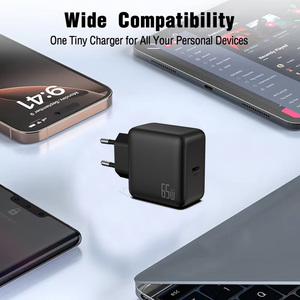 Cargador Rápido USB-C de 65W con Tecnología GaN, Adaptador PD3.0 PPS para Laptop y iPhone, Ultracompacto de 51x53mm, con Protección Contra Sobrecalentamiento - Product Image 4