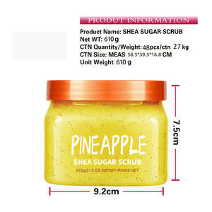 Commercio all'ingrosso di zucchero biologico naturale crema per il corpo per il lavaggio del corpo esfoliante caffè schiarente alleggerimento personalizzato - Product Image 4