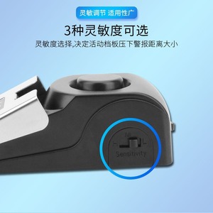 Alarma de Puerta con Sirena de 130dB, Dispositivo de Seguridad Inalámbrico, Cuña Negra para Hogar, Hotel y Viajes - Product Image 3