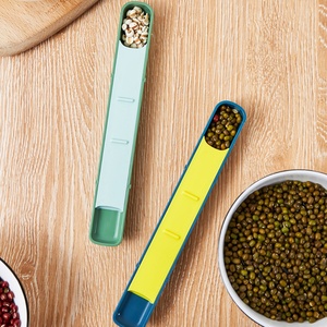 Kitchen Measuring <b>Spoon</b> Adjustable Double Head Plastic ABS Salt <b>Coffee</b> Measuring <b>Spoon</b> With Scale Plastic Utensils - Product Image 6
