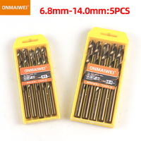 Foret hélicoïdal M35 Cobalt HSS Jobber Length avec tige droite Lot de 10 PCS