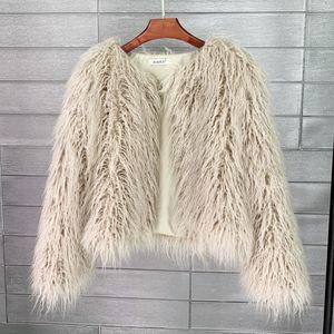 <span class=keywords><strong>Manteau</strong></span> en fausse <span class=keywords><strong>fourrure</strong></span> pour <span class=keywords><strong>femme</strong></span> <span class=keywords><strong>Manteau</strong></span> court en laine de couleur unie pour <span class=keywords><strong>femme</strong></span> - Product Image 5