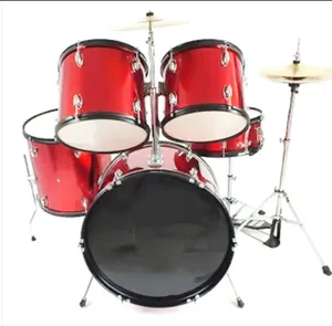 Venda quente 5 PCS completo tamanho adulto tambor definido preço de fábrica feito na China para baterista de nível de entrada