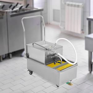 Commercial <strong>Fryer</strong> <strong>Oil</strong> <strong>Filter</strong> Cart <strong>Machine</strong> | <strong>Deep</strong> <strong>Fryer</strong> <strong>Oil</strong> Filtration System for Cooking &amp; Frying <strong>Oil</strong> - Product Image 1