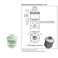 Analyseur d'oxygène médical, cellule O2 homologuée FDA pour les équipements de ventilation et d'anesthésie, compatible avec les détecteurs M-04, PB840, Drager