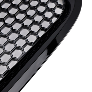 Pour <span class=keywords><strong>Volvo</strong></span> S40 <span class=keywords><strong>V50</strong></span> 2008-2012 Grille de pare-chocs avant noire brillante en nid d'abeille - Product Image 3