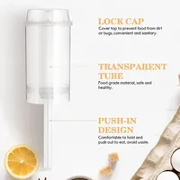 Contenants jetables écologiques en plastique transparent avec couvercles, pour plus de 20 pièces, pour gâteaux push-up, push pops, glaces et pâtisseries