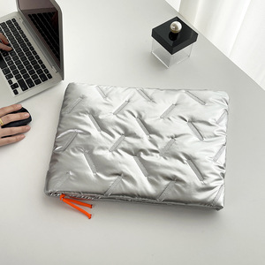 Sac pour <span class=keywords><strong>ordinateur</strong></span> portable de <span class=keywords><strong>14</strong></span> <span class=keywords><strong>pouces</strong></span> pour femme, personnalisé avec logo, léger, doux, matelassé, rembourré, pour MacBook - Product Image 6