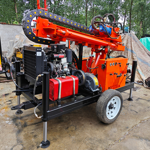 Bánh xe thủy lực nước giếng khoan Giàn Khoan 230m Máy khoan - Product Image 3