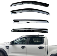 Kit de conversion de carrosserie de pick-up, pare-pluie ABS, visière de fenêtre pour Ranger T6 T7 T8 T9 2012-2023
