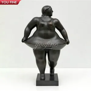 高品质青铜胖芭蕾舞女演员雕塑