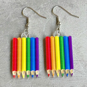 Nouvelle Console de <span class=keywords><strong>jeu</strong></span> acrylique Gay Pride bijoux Lgbtq fée été boisson amusant stylo champignon arc-en-ciel boucles d'oreilles - Product Image 5