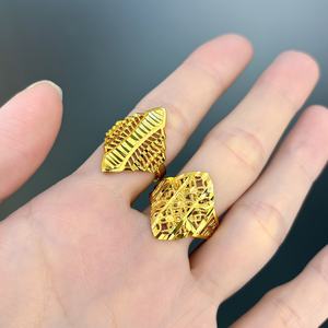 Anillo de Boda de Oro de 24K Chapado en Oro, Diseño de Joyería, Venta al por Mayor, Anillo de Boda de Oro para Hombre y Mujer - Product Image 2