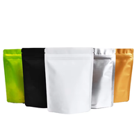 Sachet alimentaire en PE résistant à l'humidité, personnalisé, thermoscellable, avec laminage mat, pochette autoportante avec fermeture éclair pour épices