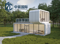 Unité de maison mobile modulaire Zhongchen, capsule intelligente Apple EPS avec système de contrôle intelligent, conception de conteneur préfabriqué