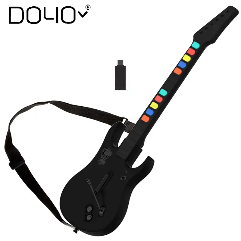 Controller 2022 New Product Strap Wireless Controller 10 Keys Hero And Rock Band PC/PS3 Guitar For Guitar Hero Rock Band Games