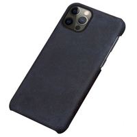Étui en cuir véritable Boshiho pour iPhone 17 Pro, résistant aux chocs et à l'eau, portable, avec logo personnalisé, style rétro vintage Crazy Horse, multi-usages