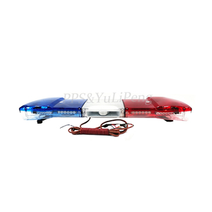 Barre lumineuse LED rouge et bleue, nouvelle, mince, haute puissance, super lumineuse, barre lumineuse d'avertissement pour <span class=keywords><strong>ambulance</strong></span> avec haut-parleur 66W - Product Image 2