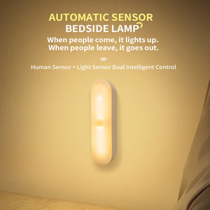 Smart <strong>Sensor</strong> Light Magnetic <strong>LED</strong> Wall Bedroom Wardrobe <strong>LED</strong> Night Light USB Rechargeable Automatic <strong>Sensor</strong> <strong>Motion</strong> <strong>Sensor</strong> - Product Image 2