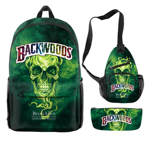Mochila Escolar 3 en 1 con Estampado 3D Personalizado, Mochila de Viaje para Hombre y Mujer con Diseño de Galletas, Backwoods, RAW y <span class=keywords><strong>Runtz</strong></span> - Product Image 4