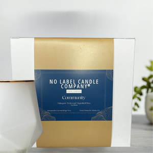 Bougie No Label Candle Company au bois de santal, cire de coco, durée de combustion de 90 heures, aromathérapie de luxe, décoration d'intérieur, cadeau - Product Image 3