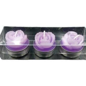 Conjunto de velas de vela en forma de rosa, venta al por mayor, alta calidad, promoción de Navidad - Product Image 2