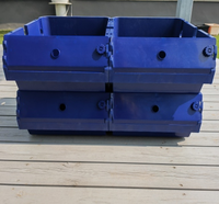 Boîte verticale d'élevage de crabe de boue pour l'aquaculture Cages à crabe intérieures en matériau PP avec système de culture